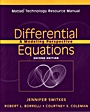 &nbsp;&nbsp;Differential Equations; A Modeling Perspective Matlab Technology Resource Manual - ISBN 9780471483878